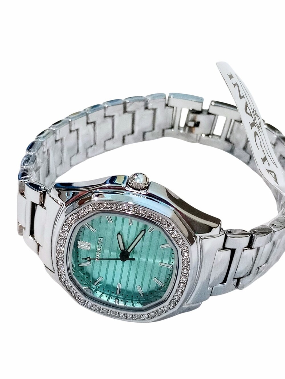 Invicta Wildflower Special Edition 32mm Silver Aqua Watch Set NWT - Picture 5 of 12